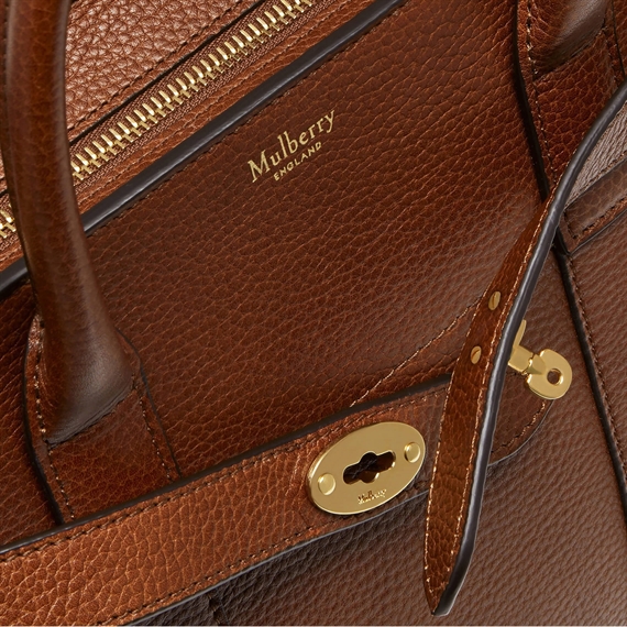 Mulberry Small Zipped Bayswater Two Tone Oak